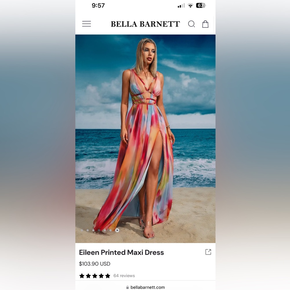 Eileen printed maxi dress form Bella Barnett